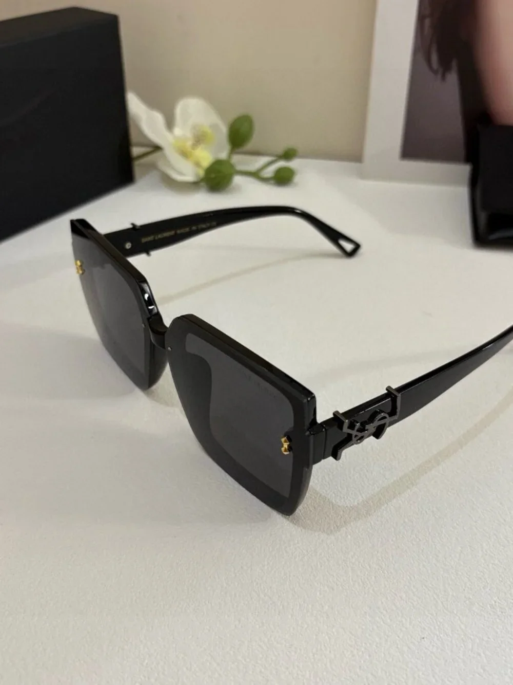 Saint Laurent Oversized Square Sunglasses - Picture 3 of 5